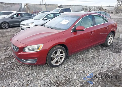 2015 Volvo S60 T5 Premier z USA, uszkodzony, nr VIN YV126MFB7F1314474